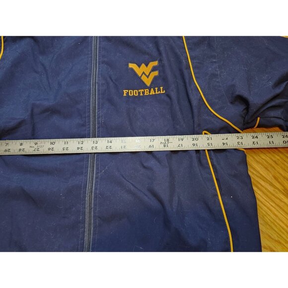 West Virginia University WVU Football Jacket Full Zip Large Russell Athletics - Picture 3 of 4